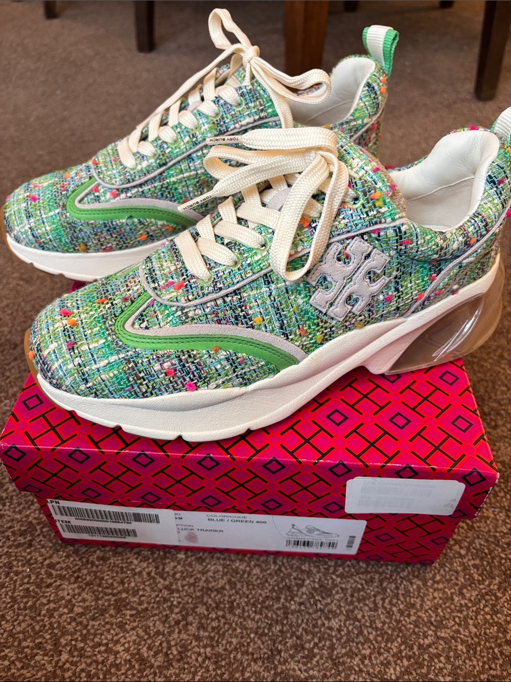 Tory Burch Multicolor Tweed GoodLuck Trainers